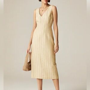 J. Crew Cream Midi Dress